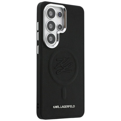 MagSafe futrola za Samsung Galaxy S26 Ultra S948, Karl Lagerfeld, Initial Logo Debossed, Crna