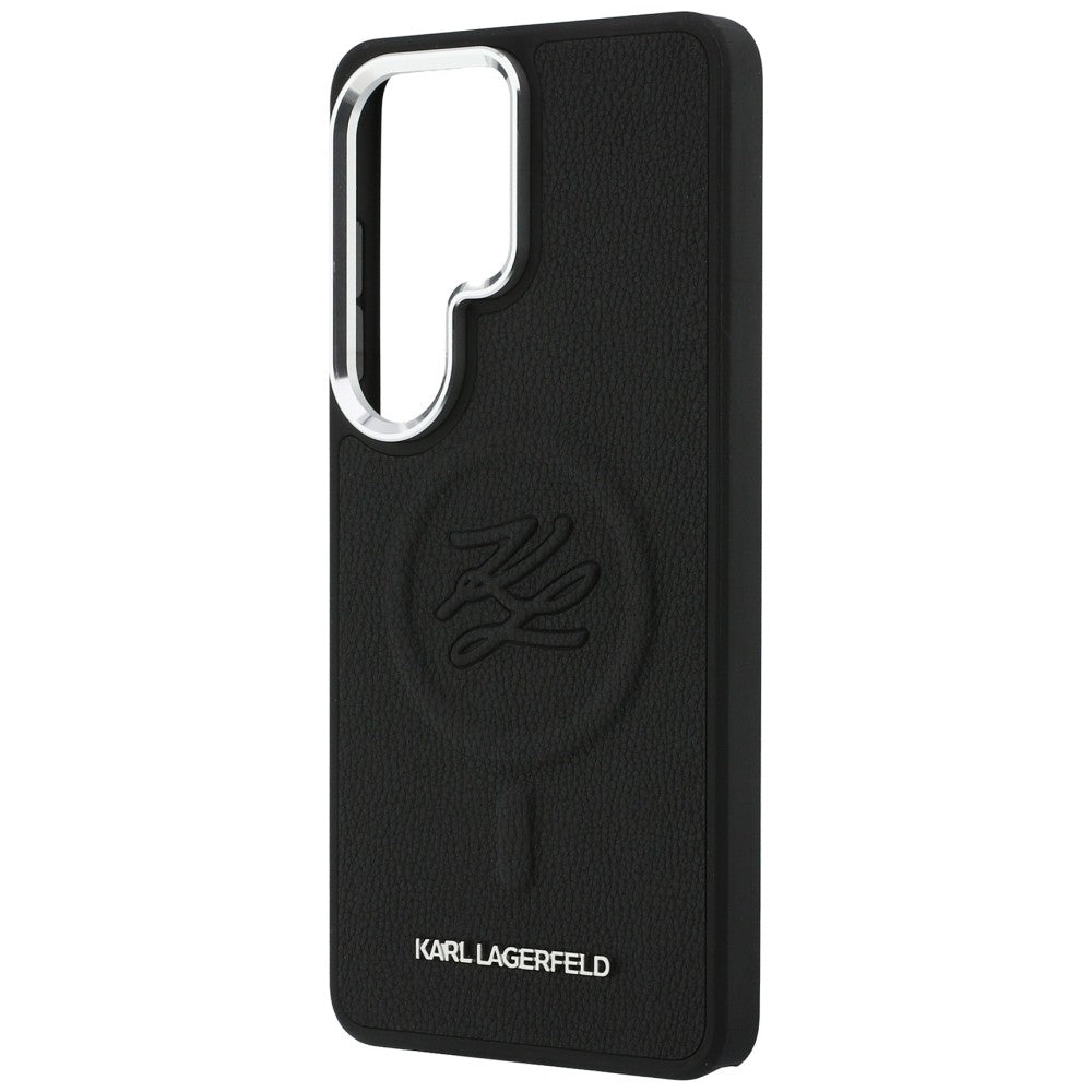 MagSafe futrola za Samsung Galaxy S26 Ultra S948, Karl Lagerfeld, Initial Logo Debossed, Crna
