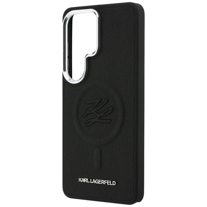 MagSafe futrola za Samsung Galaxy S26 Ultra S948, Karl Lagerfeld, Initial Logo Debossed, Crna