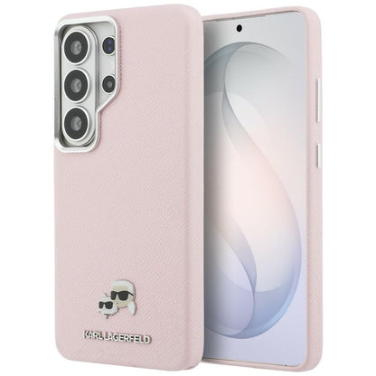 Futrola MagSafe za Samsung Galaxy S26 Ultra S948, Karl Lagerfeld, Karl & Choupette Head's Pin, Roza