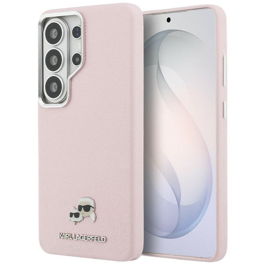 Futrola MagSafe za Samsung Galaxy S26 Ultra S948, Karl Lagerfeld, Karl & Choupette Head's Pin, Roza