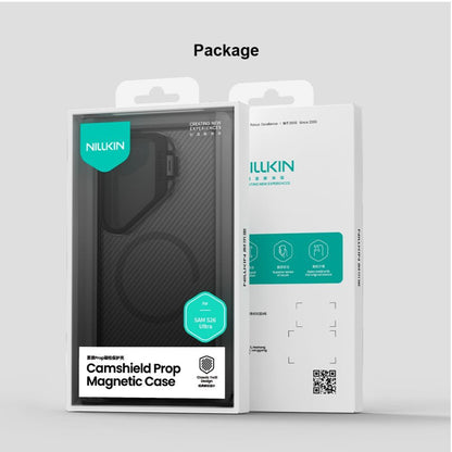 MagSafe futrola za Samsung Galaxy S26 Ultra S948, Nillkin, CamShield Prop, Crna Prozirna