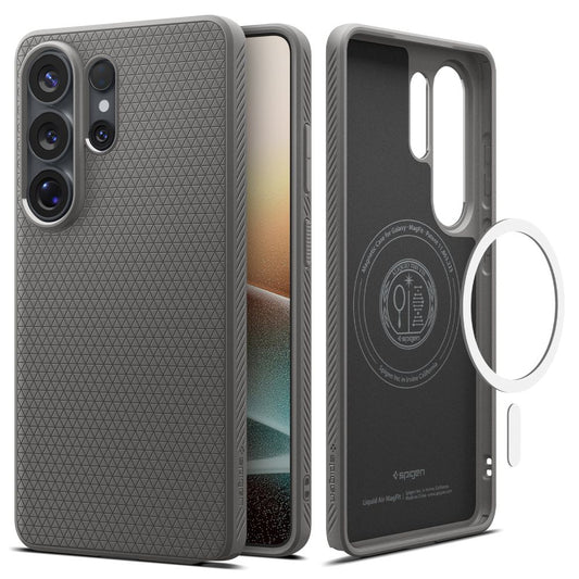 Futrola MagSafe za Samsung Galaxy S26 Ultra S948, Spigen, Liquid Air, Siva ACS10675