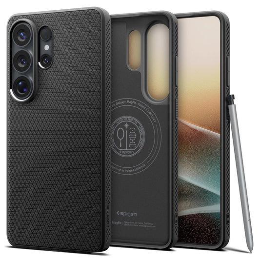 Futrola MagSafe za Samsung Galaxy S26 Ultra S948, Spigen, Liquid Air, Mat Crna ACS10674