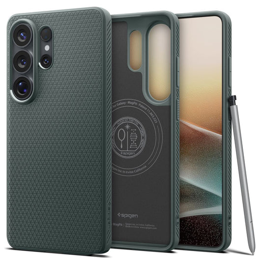 Futrola MagSafe za Samsung Galaxy S26 Ultra S948, Spigen, Liquid Air, Zelena ACS10676