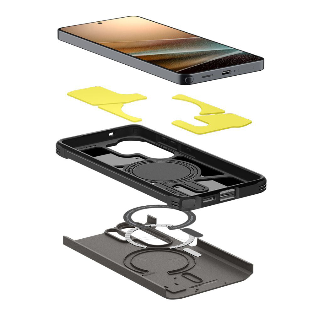 Futrola MagSafe za Samsung Galaxy S26 Ultra S948, Spigen, Tough Armor, Siva ACS10685
