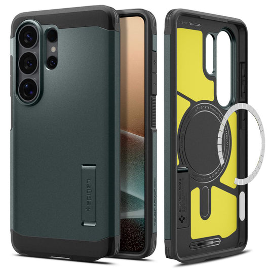 Futrola MagSafe za Samsung Galaxy S26 Ultra S948, Spigen, Tough Armor, Zelena ACS10686