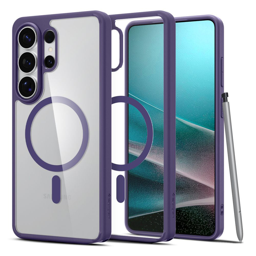 Futrola MagSafe za Samsung Galaxy S26 Ultra S948, Spigen, Ultra Hybrid, Tamno Ljubičasta ACS11208