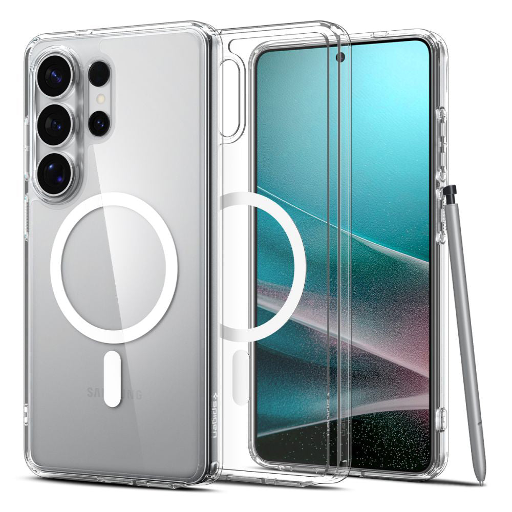 MagSafe futrola za Samsung Galaxy S26 Ultra S948, Spigen, Ultra Hybrid, Prozirna Bijela ACS10679