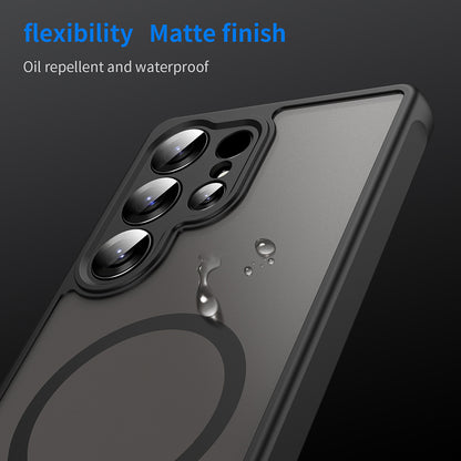 MagSafe maska za Samsung Galaxy S26 Ultra S948, Techsuit, HaloFrost II (Pojedinačni izrezi za kameru), Crna
