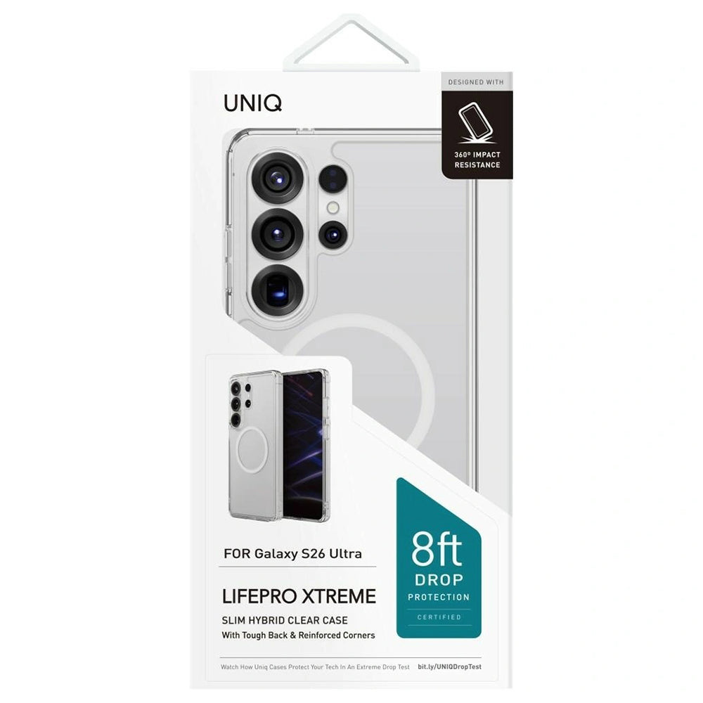 Futrola MagSafe za Samsung Galaxy S26 Ultra S948, UNIQ, LifePro Xtreme MagClick, Prozirna