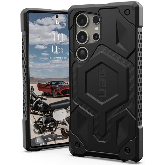 MagSafe maska za Samsung Galaxy S26 Ultra S948, Urban Armor Gear, Monarch Pro Carbon, crna
