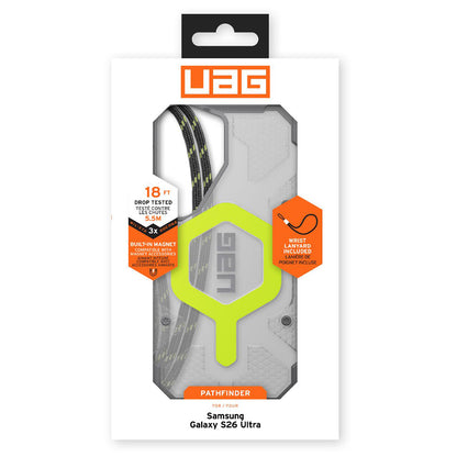 MagSafe maska za Samsung Galaxy S26 Ultra S948, Urban Armor Gear, Pathfinder Clear, Zelena