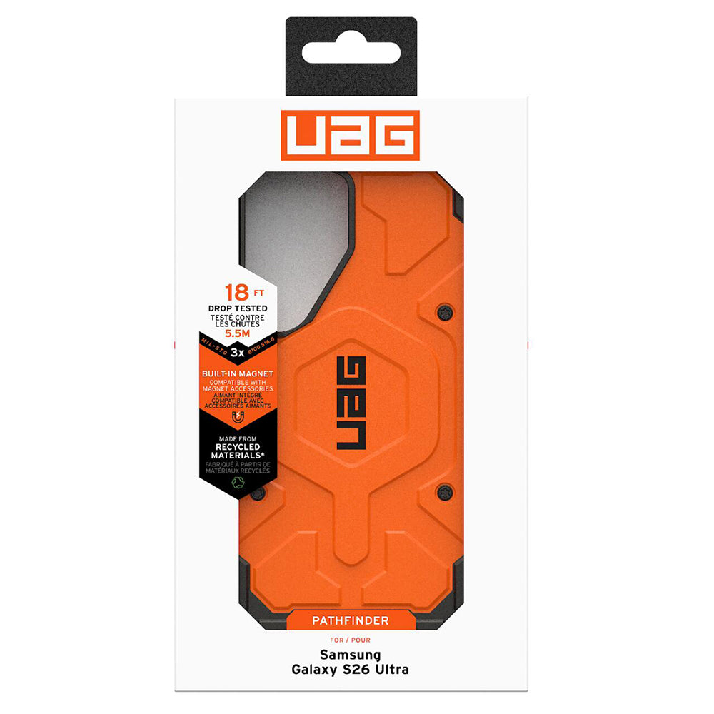 MagSafe maska za Samsung Galaxy S26 Ultra S948, Urban Armor Gear, Pathfinder, Narančasta