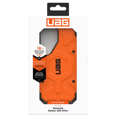 MagSafe maska za Samsung Galaxy S26 Ultra S948, Urban Armor Gear, Pathfinder, Narančasta