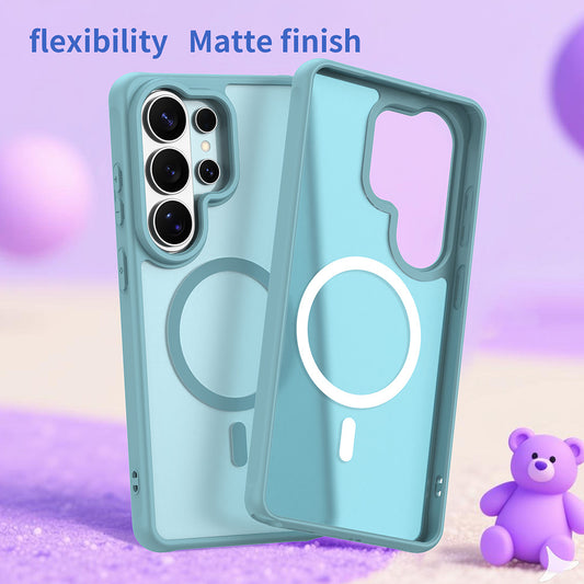 Futrola MagSafe za Samsung Galaxy S26 Ultra, Techsuit, HaloFrost II, Svijetlo zelena