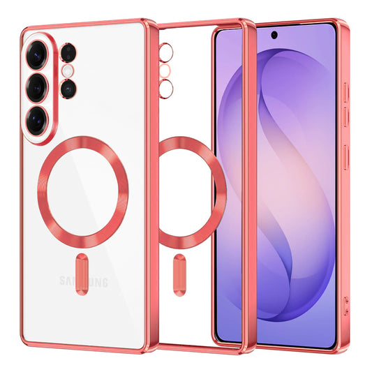 Futrola MagSafe za Samsung Galaxy S26 Ultra, Techsuit, Luxury Crystal, Crvena