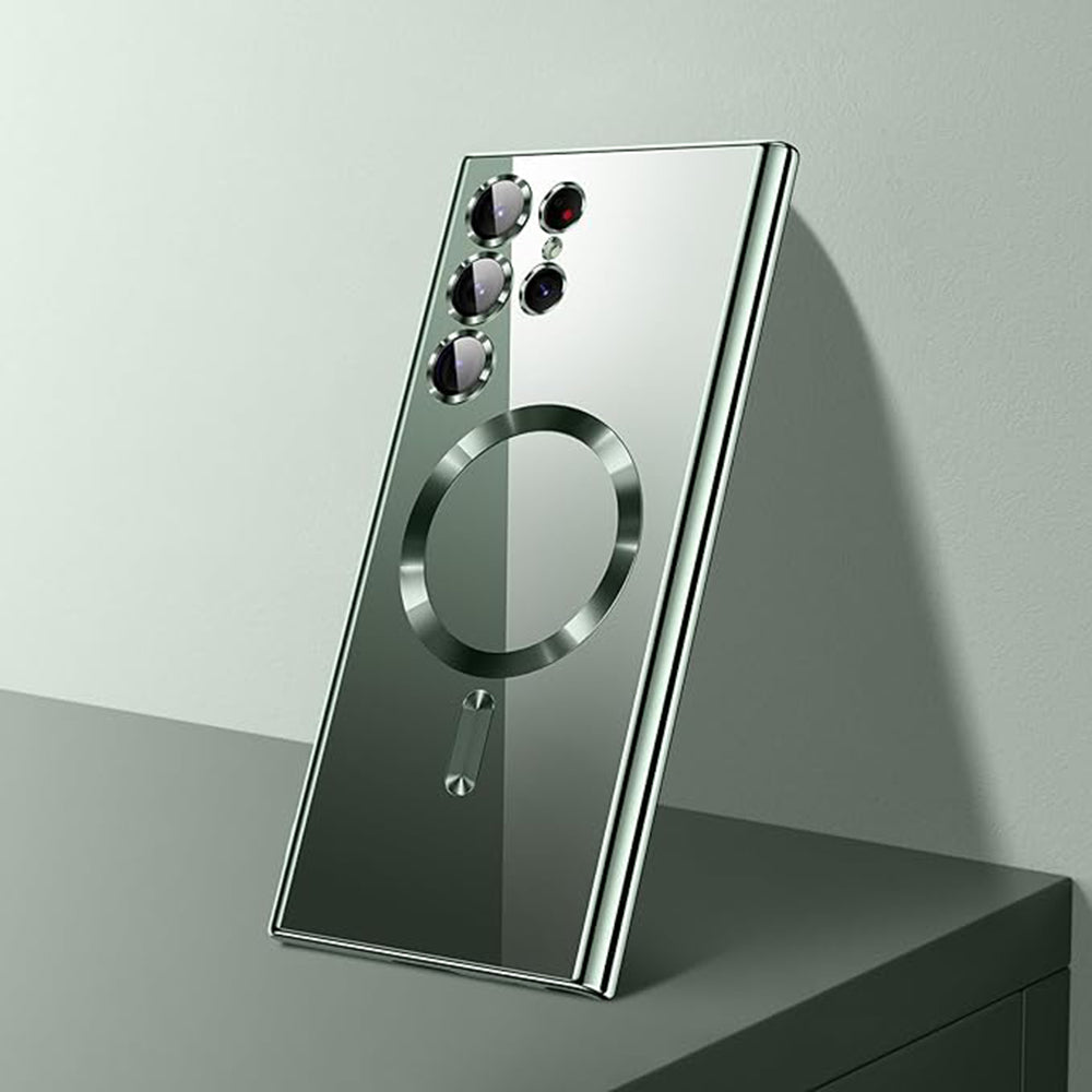 MagSafe futrola za Samsung Galaxy S26 Ultra S948, Techsuit, Luxury Crystal, Tamno Zelena