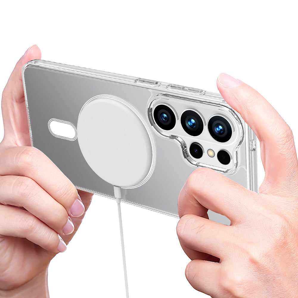 Futrola MagSafe za Samsung Galaxy S26 Ultra, Techsuit, Pro, Prozirna