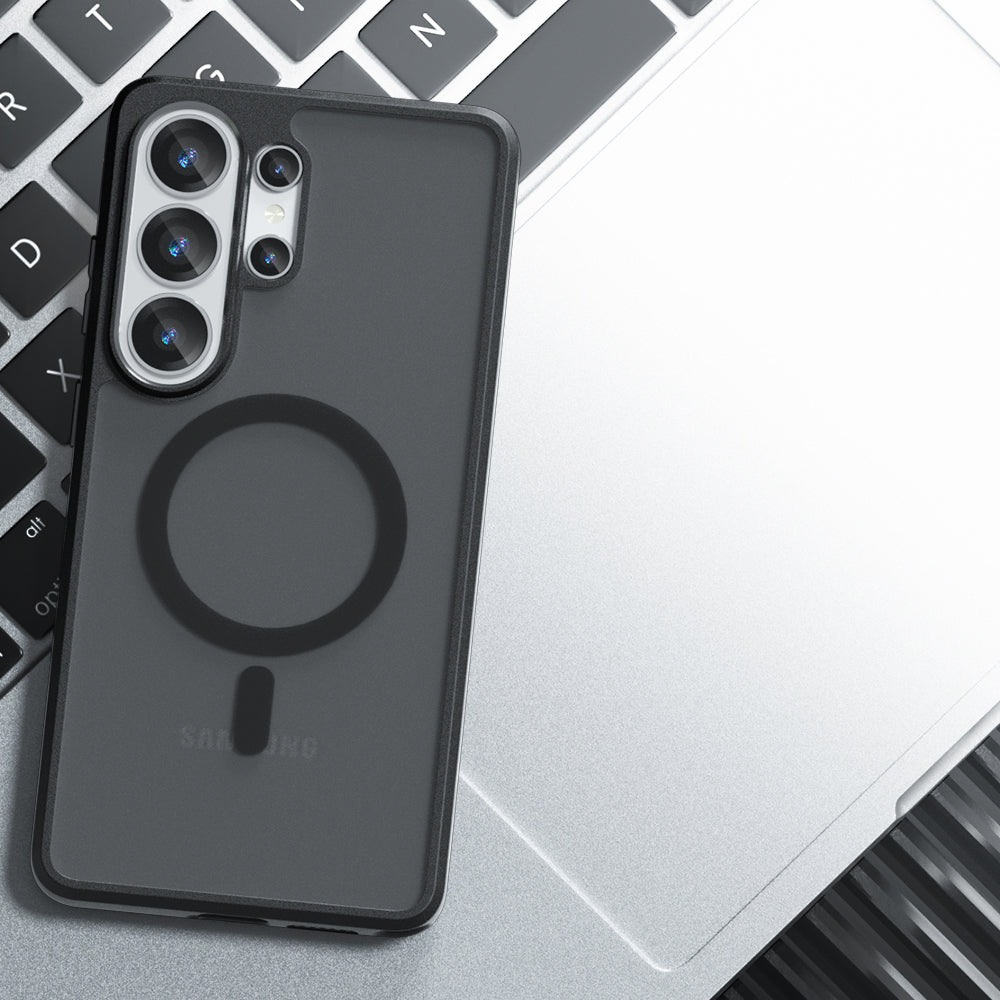 Futrola MagSafe za Samsung Galaxy S26 Ultra, Techsuit, PureFrost, Satin Crna