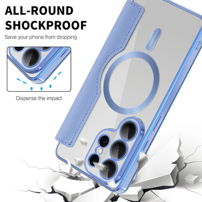 Futrola MagSafe za Samsung Galaxy S26 Ultra, Techsuit, SmartMag Book, Plava