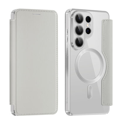 Futrola MagSafe za Samsung Galaxy S26 Ultra, Techsuit, SmartMag Book, Siva