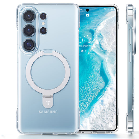 Futrola MagSafe za Samsung Galaxy S26 Ultra, Torras, Ostand Slim, Prozirna