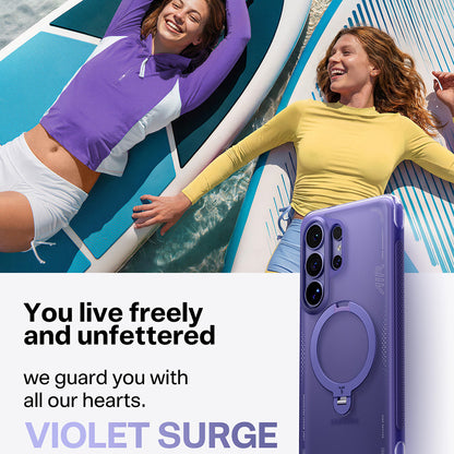 Futrola MagSafe za Samsung Galaxy S26 Ultra, Torras, Ostand Spin Air, Mov