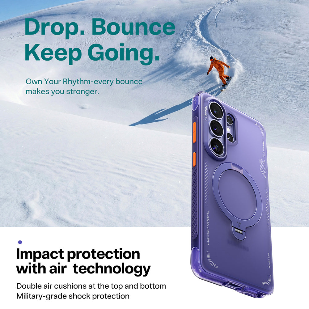 Futrola MagSafe za Samsung Galaxy S26 Ultra, Torras, Ostand Spin Air, Mov