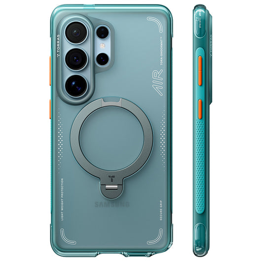 MagSafe futrola za Samsung Galaxy S26 Ultra, Torras, Ostand Spin Air, Zelena