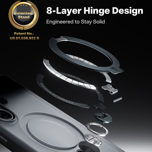 Futrola MagSafe za Samsung Galaxy S26 Ultra, Torras, Ostand Spin, Crna