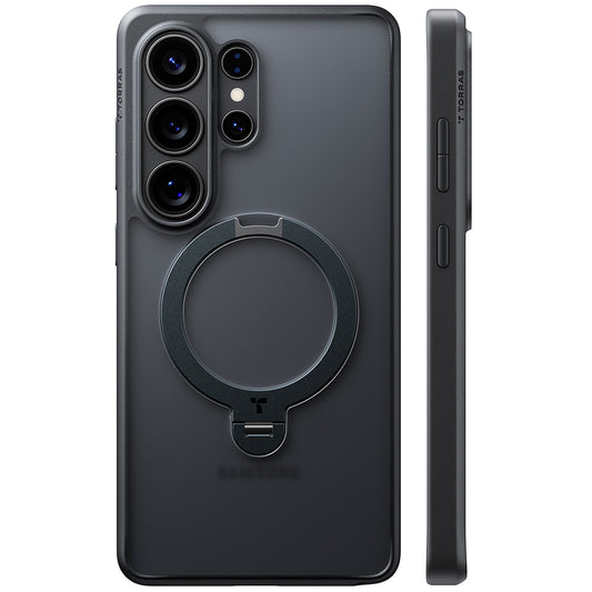 Futrola MagSafe za Samsung Galaxy S26 Ultra, Torras, Ostand Spin, Crna