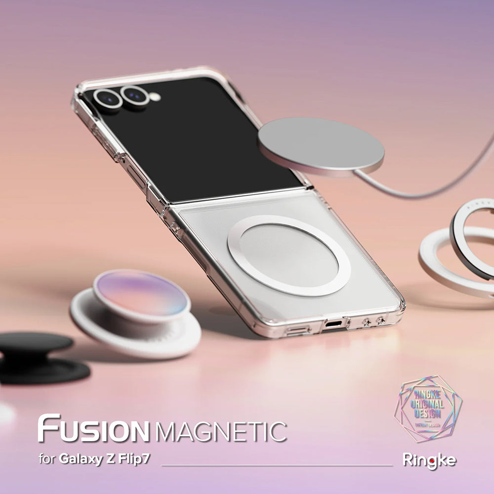 MagSafe futrola za Samsung Galaxy Z Flip7 F766, Ringke, Fusion, Prozirna