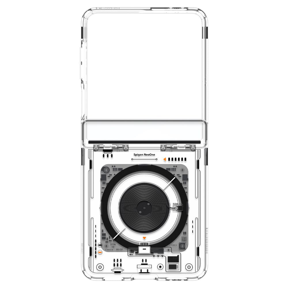Futrola MagSafe za Samsung Galaxy Z Flip7 F766, Spigen, Ultra Hybrid Pro Neo One, Prozirna ACS09560