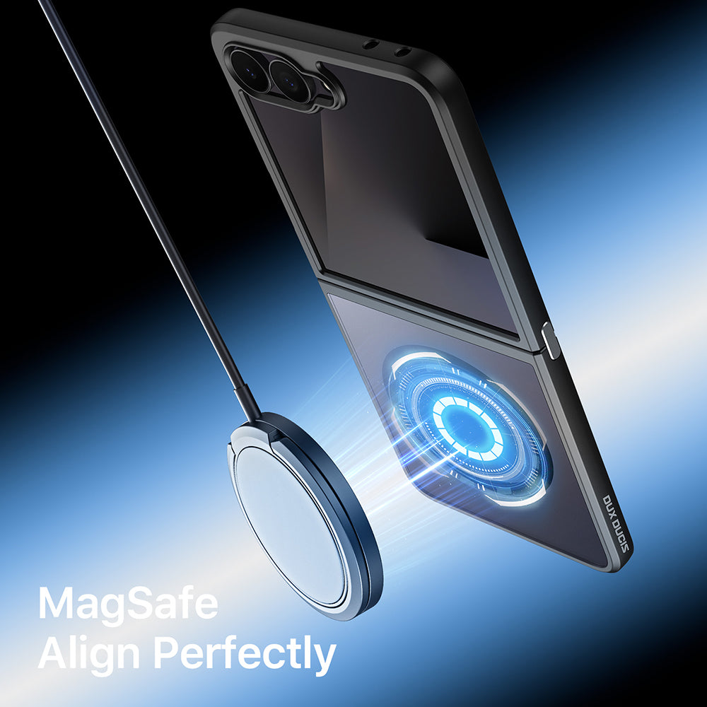 MagSafe futrola za Samsung Galaxy Z Flip8 F776, DUX DUCIS, Aimo, Crna