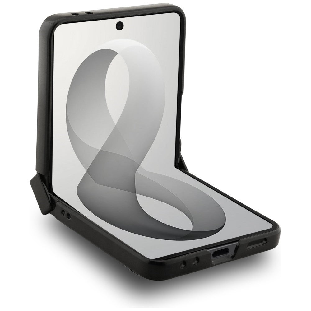 MagSafe futrola za Samsung Galaxy Z Flip8 F776, Guess, 4G Leather Classic, Smeđa