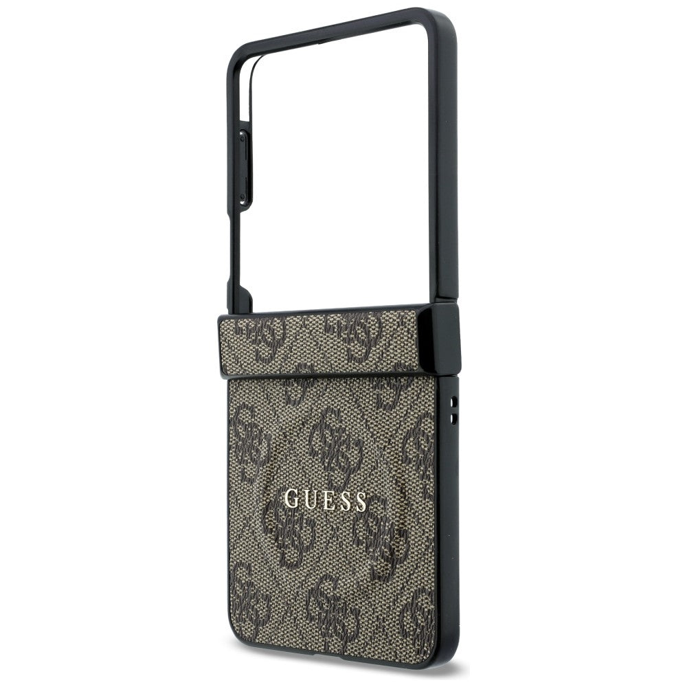 MagSafe futrola za Samsung Galaxy Z Flip8 F776, Guess, 4G Leather Classic, Smeđa