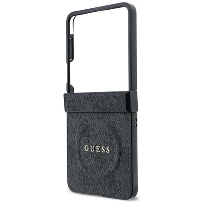 MagSafe futrola za Samsung Galaxy Z Flip8 F776, Guess, 4G Leather Classic, Crna
