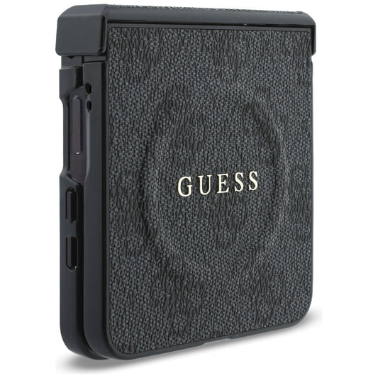 MagSafe futrola za Samsung Galaxy Z Flip8 F776, Guess, 4G Leather Classic, Crna