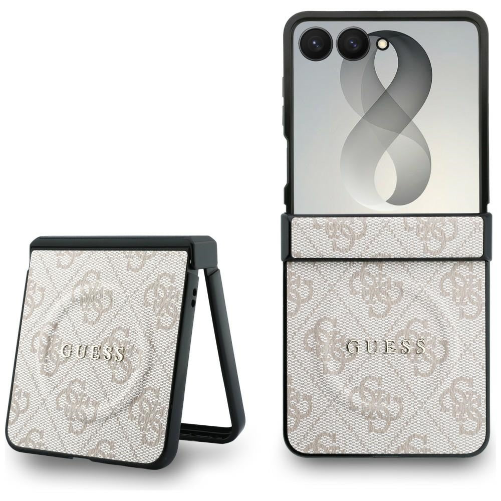 MagSafe futrola za Samsung Galaxy Z Flip8 F776, Guess, 4G Leather Classic, Roza