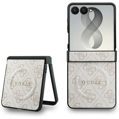 MagSafe futrola za Samsung Galaxy Z Flip8 F776, Guess, 4G Leather Classic, Roza