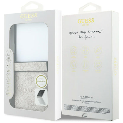 MagSafe futrola za Samsung Galaxy Z Flip8 F776, Guess, 4G Leather Classic, Roza