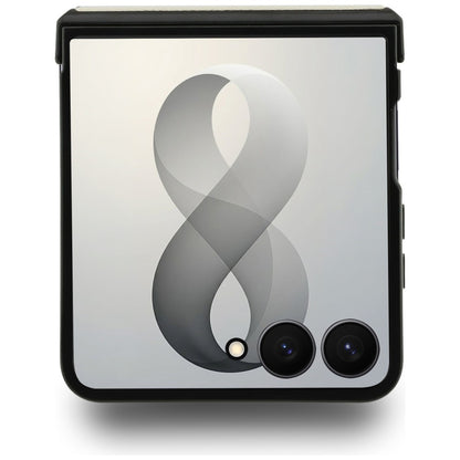 MagSafe maska za Samsung Galaxy Z Flip8 F776, Guess, Ring Stand Grained Classic Logo, Bež