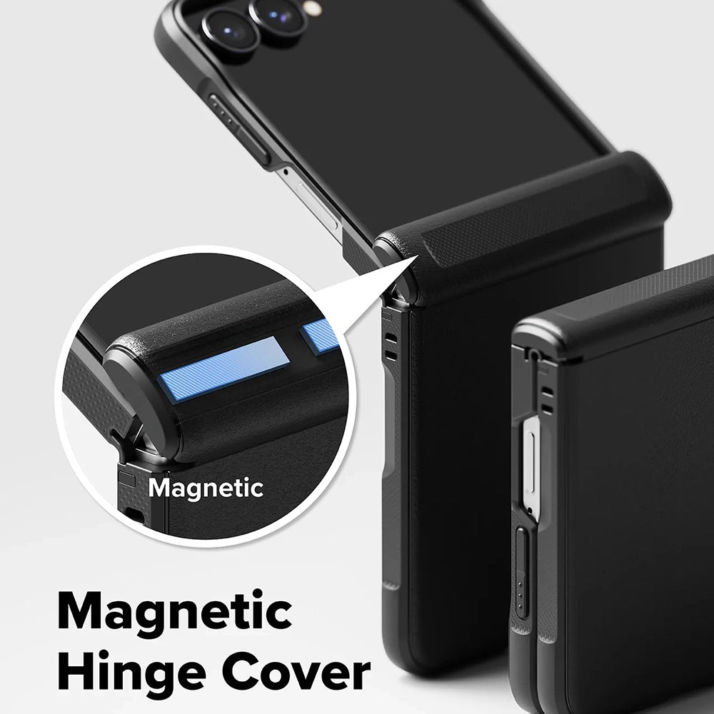 MagSafe futrola za Samsung Galaxy Z Flip8 F776, Ringke, Onyx Flap, Crna