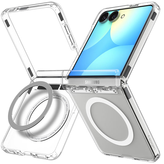 MagSafe futrola za Samsung Galaxy Z Flip8 F776, Spigen, Ultra Hybrid Pro, Prozirna Bijela ACS11524
