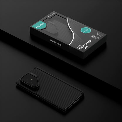 MagSafe futrola za Samsung Galaxy Z Fold7 F966, Nillkin, CarboProp s prozirnim crnim poklopcem za objektiv i držačem za S-Pen, Crna