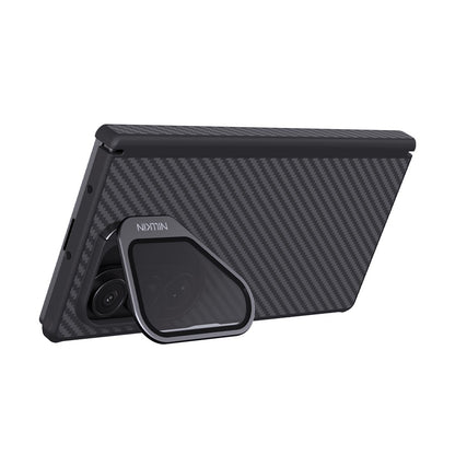 MagSafe futrola za Samsung Galaxy Z Fold7 F966, Nillkin, CarboProp s prozirnim crnim poklopcem za objektiv, crna