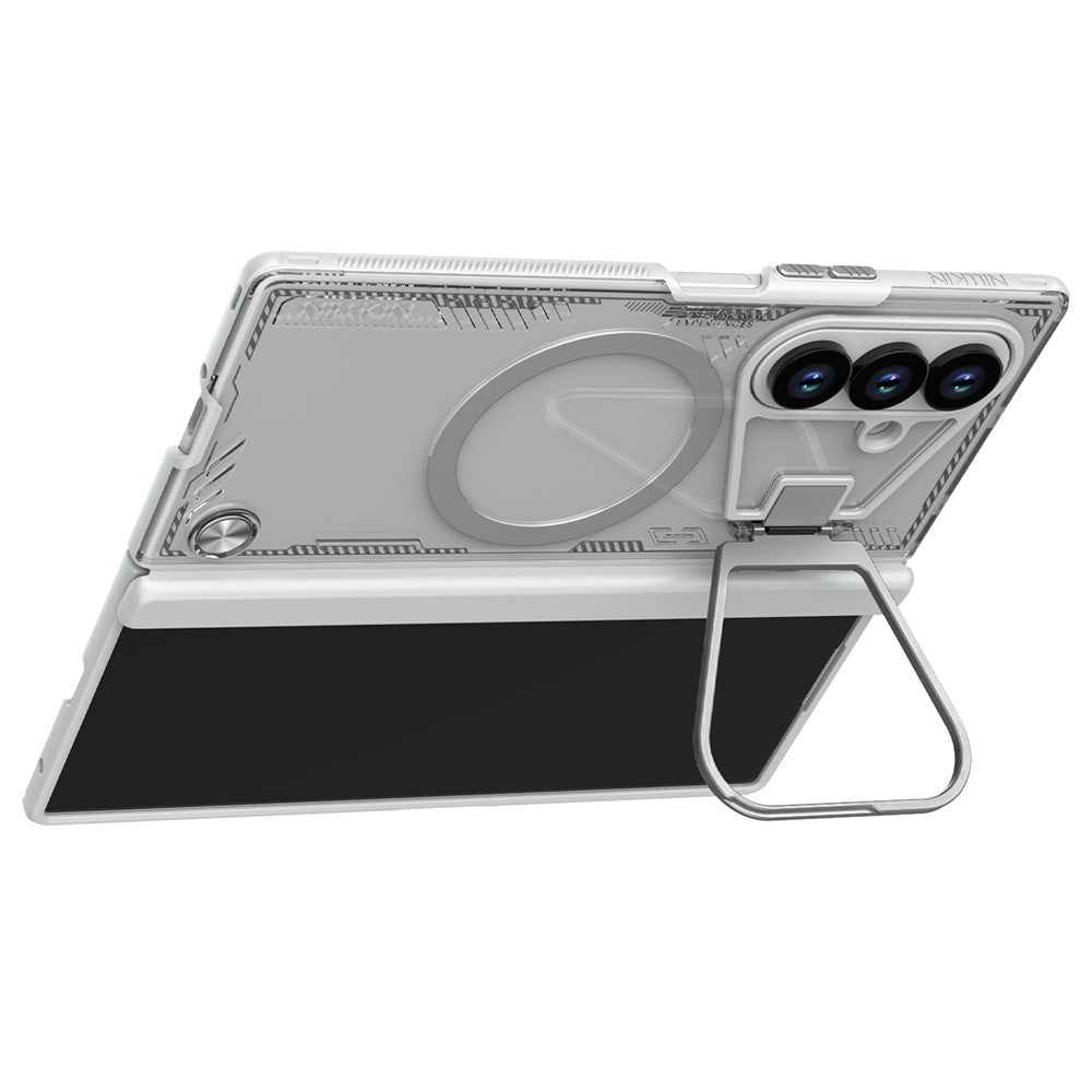 MagSafe futrola za Samsung Galaxy Z Fold7 F966, Nillkin, Iceblade Prop s izrezom za kameru, Siva