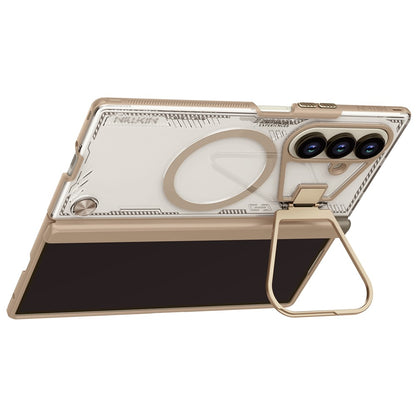 MagSafe futrola za Samsung Galaxy Z Fold7 F966, Nillkin, Iceblade Prop s izrezom za kameru, Smeđa