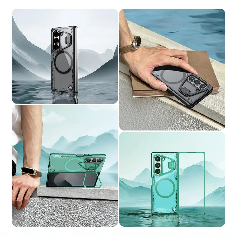 MagSafe futrola za Samsung Galaxy Z Fold7 F966, Nillkin, Iceblade Prop s izrezom za kameru, Smeđa